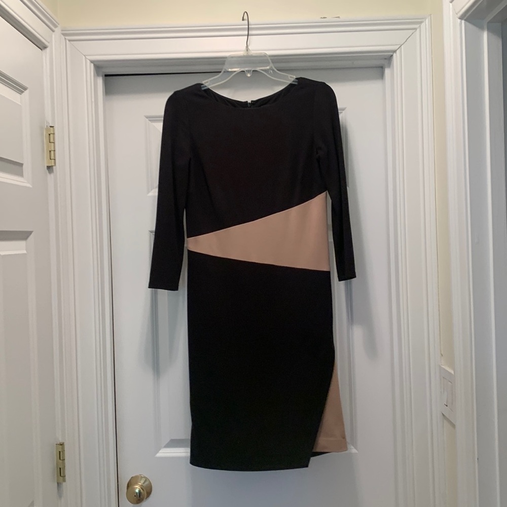 Ann Taylor size 2 black and tan dress
